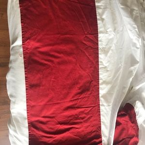 Red queen size dust ruffle